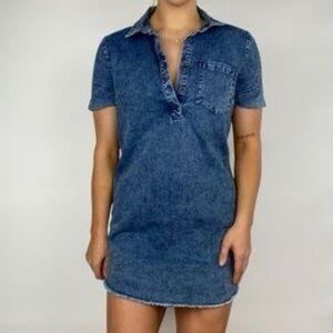 Kut from the Kloth Blue Denim Mini Dress